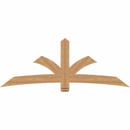 Ekena Millwork Davenport Timber Gable Bracket, Western Red Cedar, 84"W x 31"H x 1 1/2"D x 5 1/2"F, 9/12 Pitch GBW084X31X0206DAV00SWR